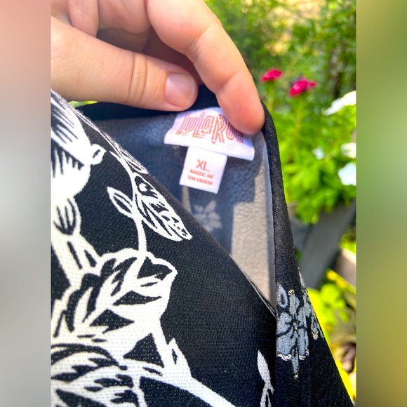 Elegant Lularoe Debbie Dress Size XL BNWT Black Silver - Picture 8 of 10